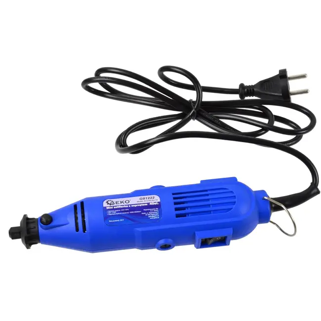 GEKO Rotary tool set - krachtige motor - variabele snelheid - flexibele as - 40-delige accessoireset