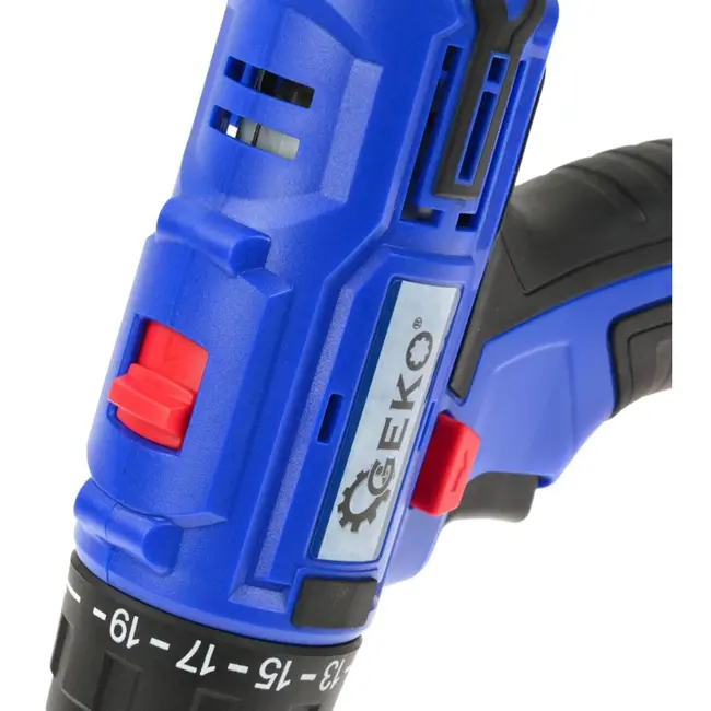 GEKO Accuboormachine - 14.4V - Dubbele Snelheid - Inclusief Koffer & Bits