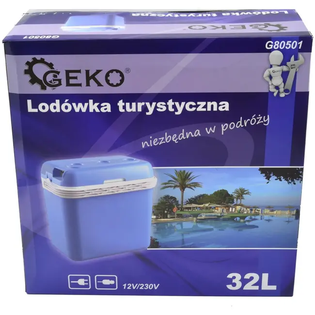 GEKO Thermo-elektrische koelbox - 32L - Warm en koud - 12V/230V - Hoogwaardige isolatie