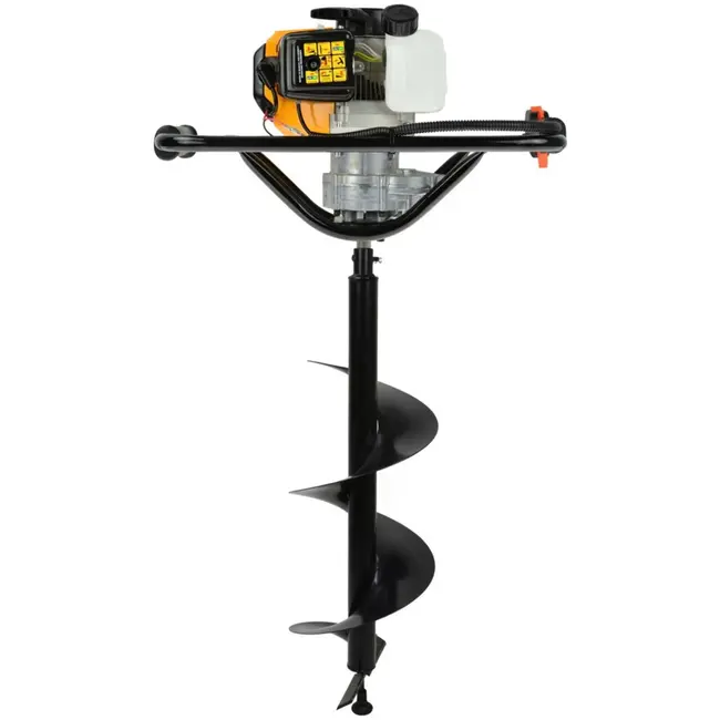 John Gardener Grondboor - Krachtige Motor - Veiligheidssysteem - 25 cm Boor - 100 cm Hoogte