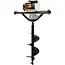 John Gardener Grondboor - Krachtige Motor - Veiligheidssysteem - 25 cm Boor - 100 cm Hoogte