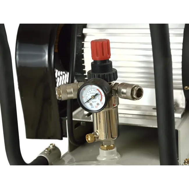 GEKO 100L luchtcompressor - V-Twin - 9 bar - 390 L/min - robuust ontwerp