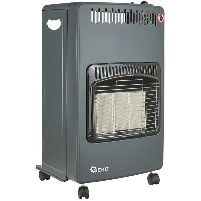 GEKO Gasverwarming - 4.2 kW - Keramisch Element - Drie Warmtestanden - Mobiel met Wielen