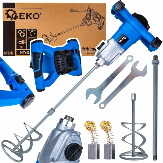 GEKO Elektrische mixer - 1600W - 2 snelheden - Ergonomische grip - 60 cm lengte