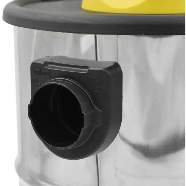 GEKO Asstofzuiger - 20L - 1600W - RVS - Met wielen