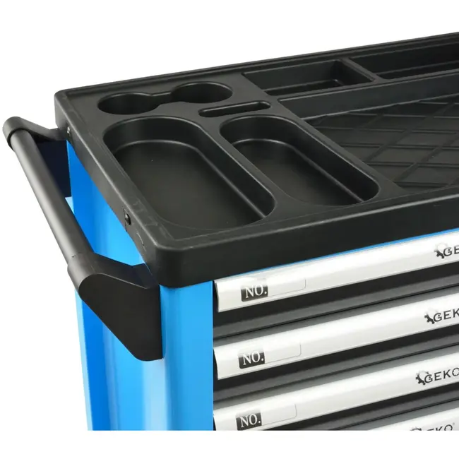 GEKO Gereedschapswagen - 7 lades - 243-delige set - Stalen frame - Poedercoating