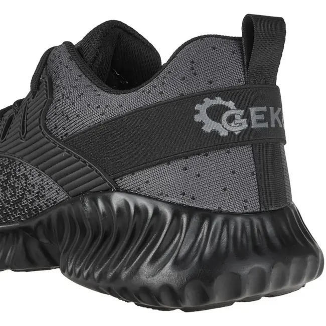 GEKO Moderne veiligheidsschoenen - antislip - ademend - maat 46 - grijs