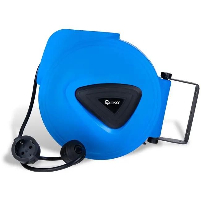 GEKO Automatische haspel verlengkabel - 15m + 1.5m - Wandmontage - Flexibel en duurzaam