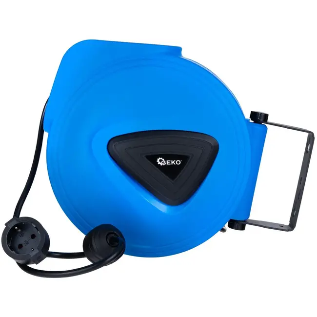 GEKO Automatische haspel verlengkabel - 15m + 1.5m - Wandmontage - Flexibel en duurzaam