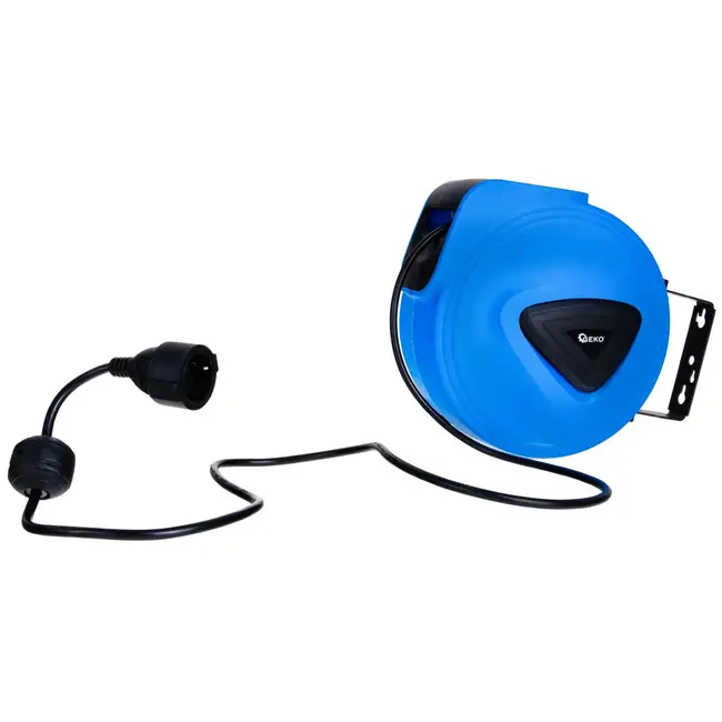 GEKO Automatische haspel verlengkabel - 15m + 1.5m - Wandmontage - Flexibel en duurzaam