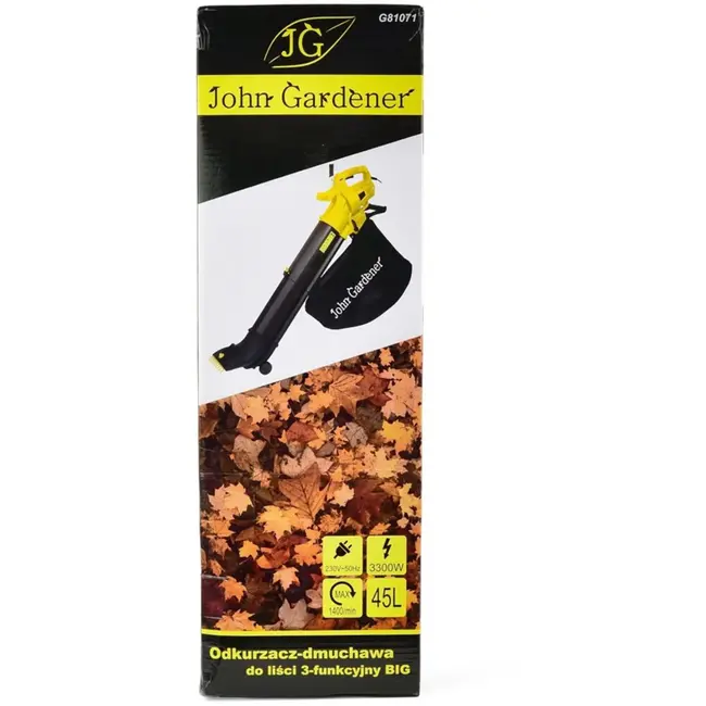 John Gardener Bladblazer 3-in-1 - Krachtig - 45L Zak - 275 km/h Luchtstroom