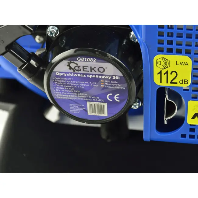 GEKO Mistverstuiver - Rugmodel - 26L - Krachtige Uitstoot - Lichtgewicht Design