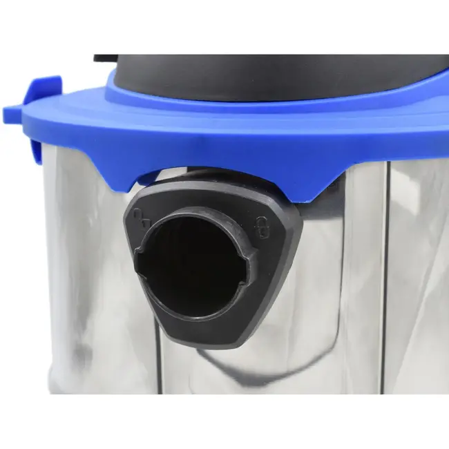 GEKO Industriële stofzuiger - nat en droog - 20L - 1250W - roestvrij staal