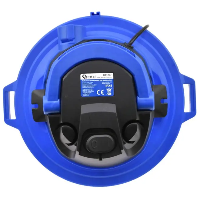 GEKO Industriële stofzuiger - nat en droog - 20L - 1250W - roestvrij staal