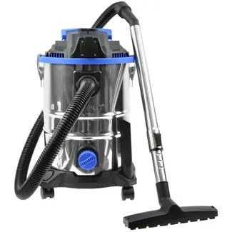 GEKO Industriële stofzuiger - nat en droog - 25L - 1500W - roestvrij staal