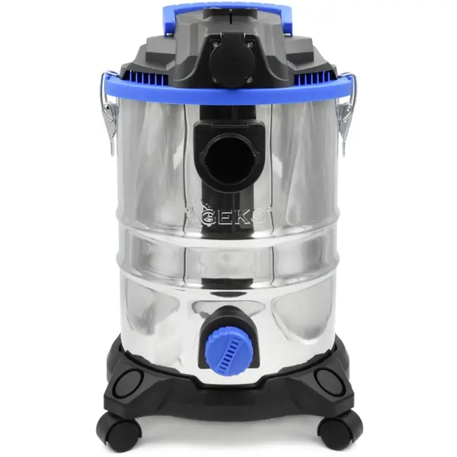 GEKO Industriële stofzuiger - nat en droog - 25L - 1500W - roestvrij staal