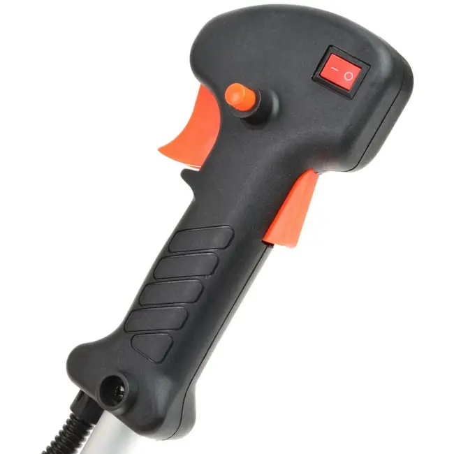 GEKO benzine bosmaaier 52cc met 3-tands mes, nylon koord, anti-vibratiesysteem en ergonomische V-handgreep