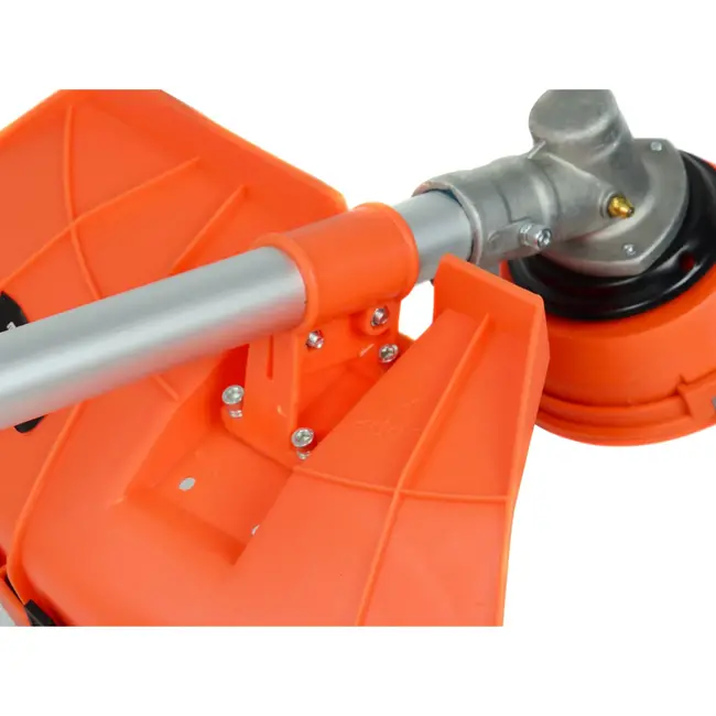 GEKO benzine bosmaaier 52cc met 3-tands mes, nylon koord, anti-vibratiesysteem en ergonomische V-handgreep