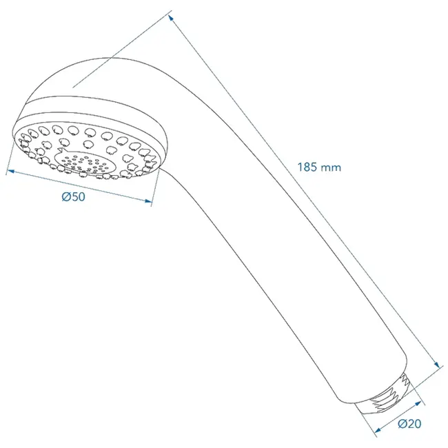 ProPlus Handdouche Julia Chroom – Lichtgewicht & Stijlvol