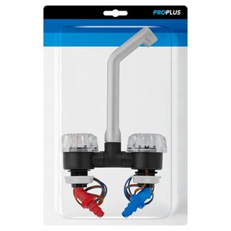 ProPlus Mengkraan De Luxe Ø20 mm – Draaibare Uitloop - Zwart/Chroom