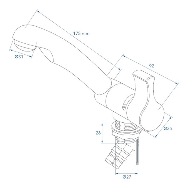 ProPlus Mengkraan Mono-Mix - Ø27mm - 12V - Kunststof - 3.0 Bar Blister