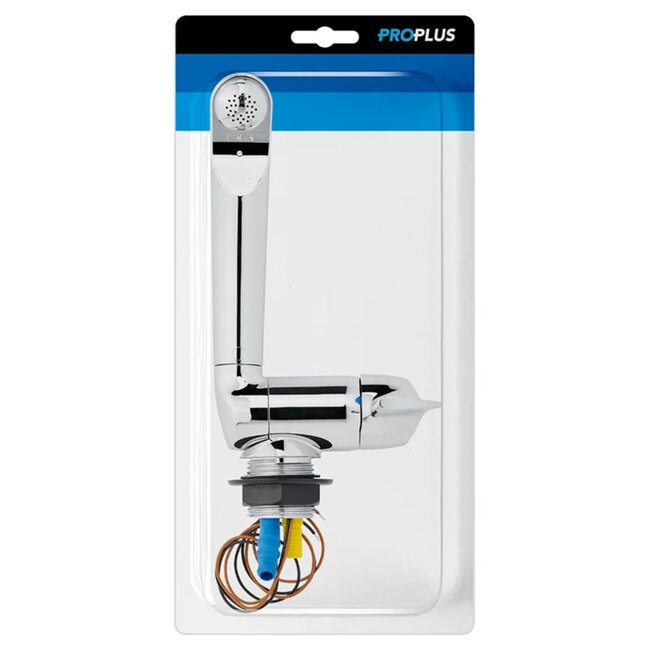 ProPlus Koudwaterkraan - 12V - Hoogglans Chroom - Ø33mm - Blister