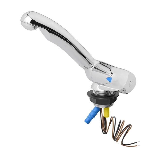 ProPlus Koudwaterkraan - 12V - Hoogglans Chroom - Ø33mm - Blister