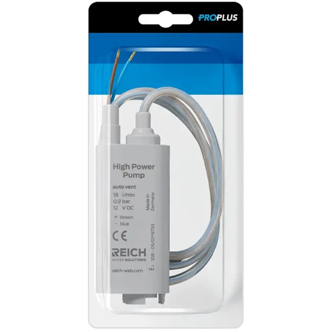ProPlus Dompelpomp 12V - 18L p/min - Ontluchting, Max. 0.8 Bar Blister