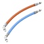 ProPlus Flexibele slangaansluiting 25 cm - Rood/Blauw 45° Tule Blister
