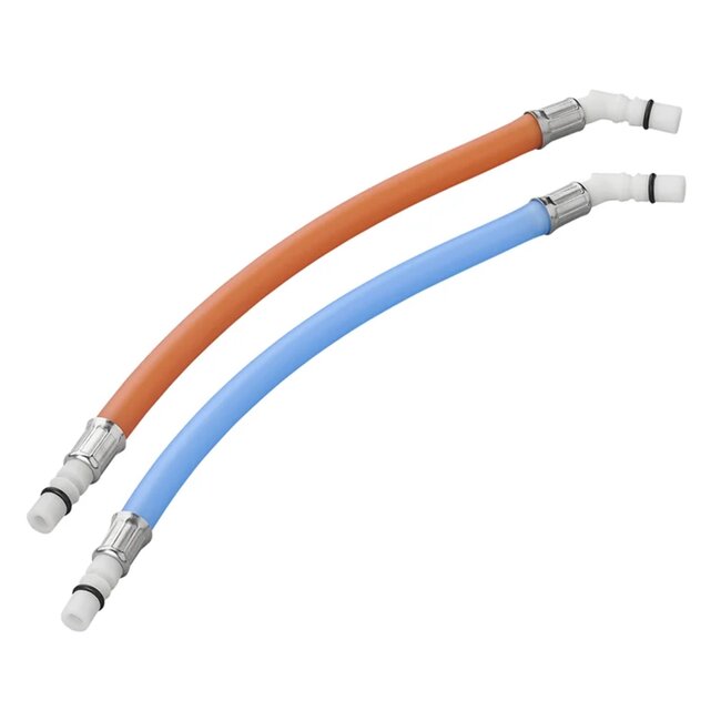 ProPlus Flexibele slangaansluiting 25 cm - Rood/Blauw 45° Tule Blister