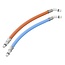 ProPlus Flexibele slangaansluiting 25 cm - Rood/Blauw 45° Tule Blister