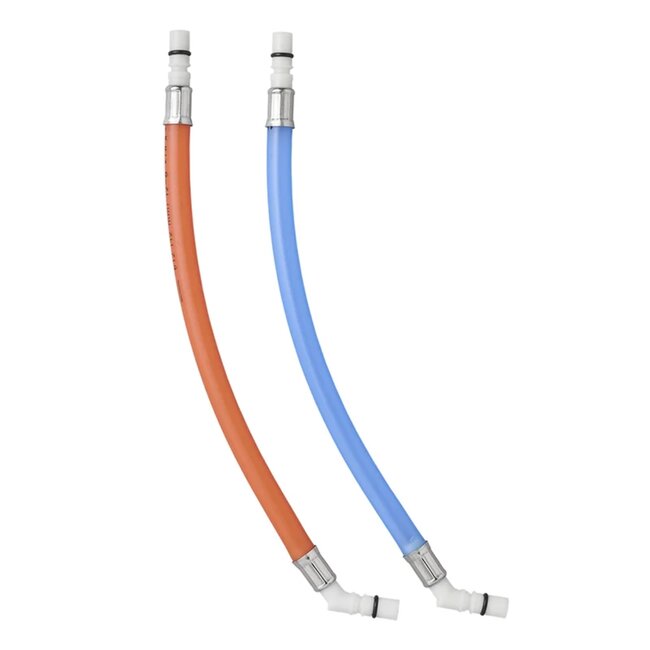 ProPlus Flexibele slangaansluiting 25 cm - Rood/Blauw 45° Tule Blister