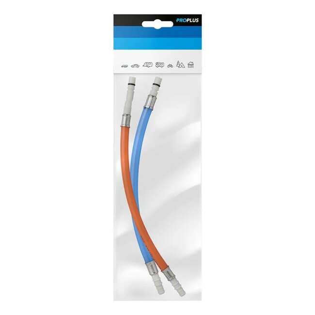 ProPlus Flexibele slangaansluiting 25 cm - Rood & Blauw - Z-Tule Blister
