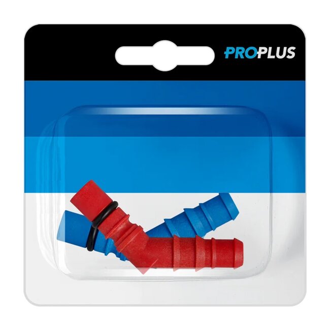 ProPlus Slangtules met O-ring - 10/12 mm - Rood & Blauw Blister