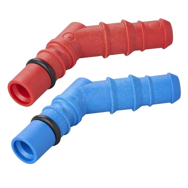 ProPlus Slangtules met O-ring - 10/12 mm - Rood & Blauw Blister