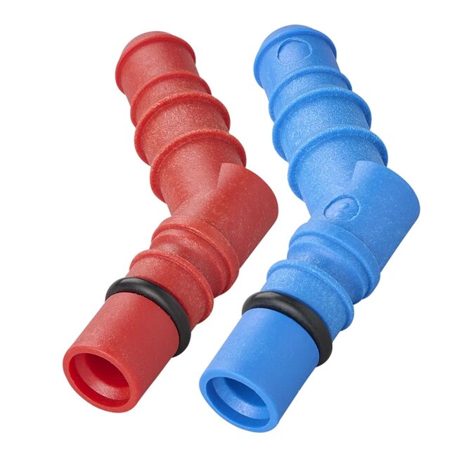 ProPlus Slangtules met O-ring - 10/12 mm - Rood & Blauw Blister