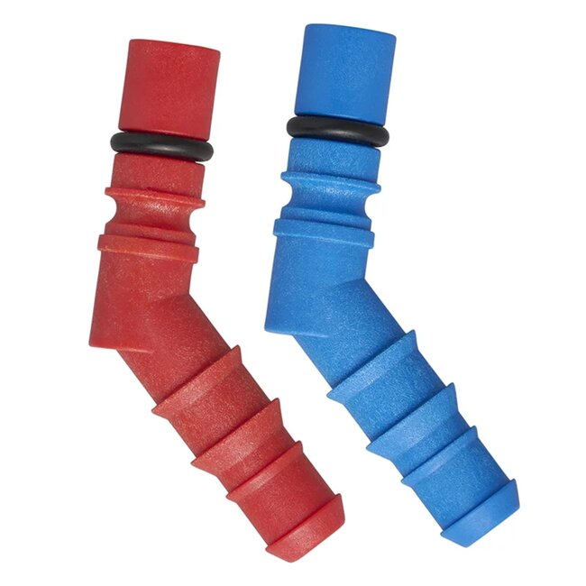ProPlus Slangtules met O-ring - 10/12 mm - Rood & Blauw Blister