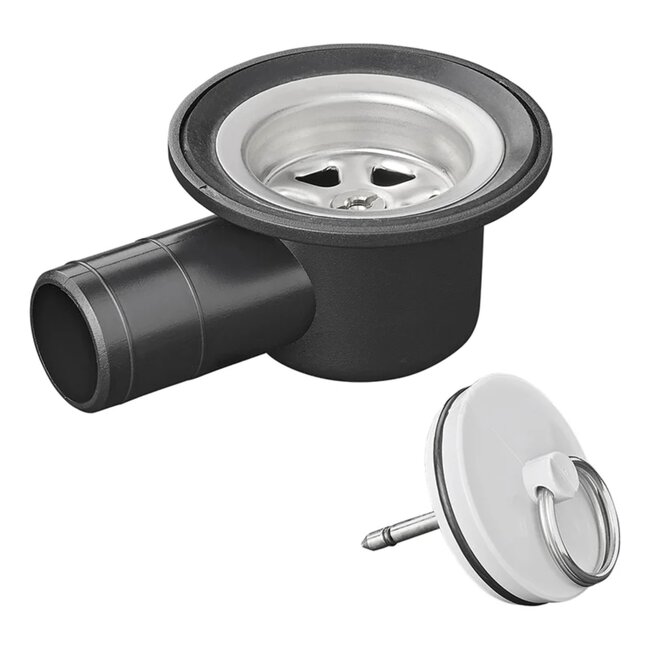 ProPlus Sifon met RVS Zeef - Ø39 mm - Voor Afvalwatersysteem Blister