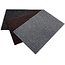 Intrada Nederland Dubbel geribbelde deurmat - antraciet - antislip - 40 x 60 cm