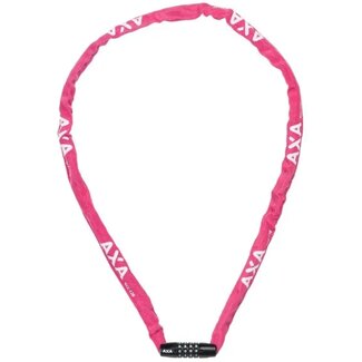 AXA Kettingslot met cijfercode - 120 cm - Roze - Basisbeveiliging