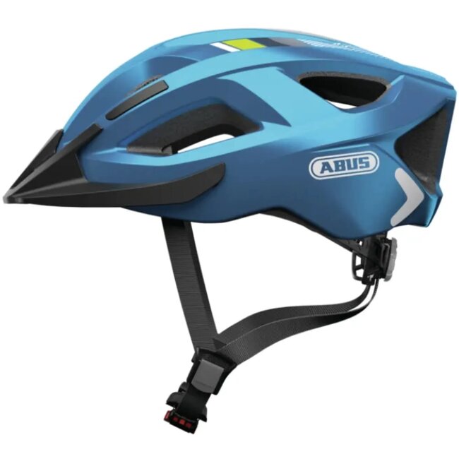 ABUS Sportieve fietshelm - LED licht - Optimale ventilatie - Maat L (58-62 cm) - Blauw