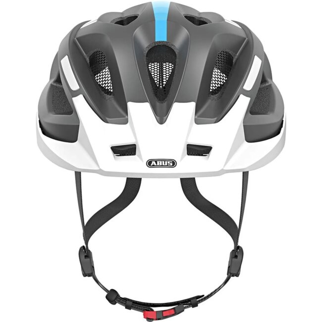 ABUS Racefietshelm met LED-licht - Grijs - Maat 52-58 cm - Optimale ventilatie en comfort