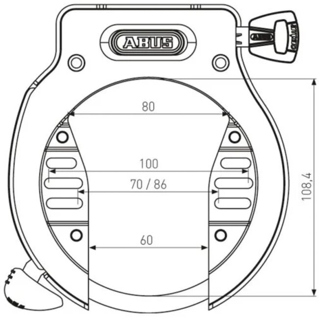 ABUS Ringslot met ART-certificering - Compact en Duurzaam - Zwart