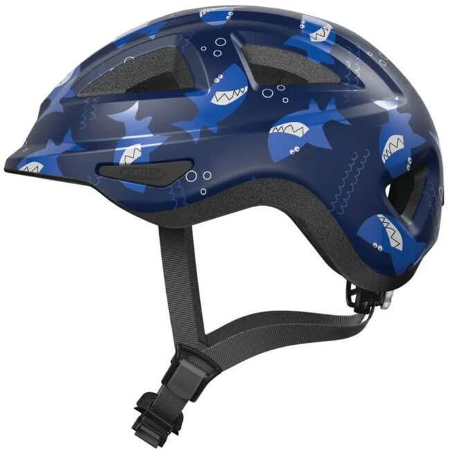 ABUS Kinderhelm - Veiligheid & Comfort - LED-licht - Blauw - 46-52 cm