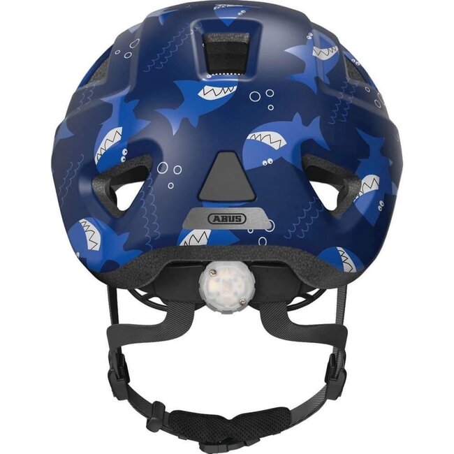 ABUS Kinderhelm - Veiligheid & Comfort - LED-licht - Blauw - 46-52 cm