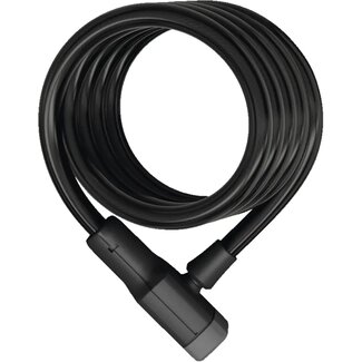 ABUS Kabelslot - Flexibele spiraalkabel - 12 mm dikte - 180 cm lengte - Zwart