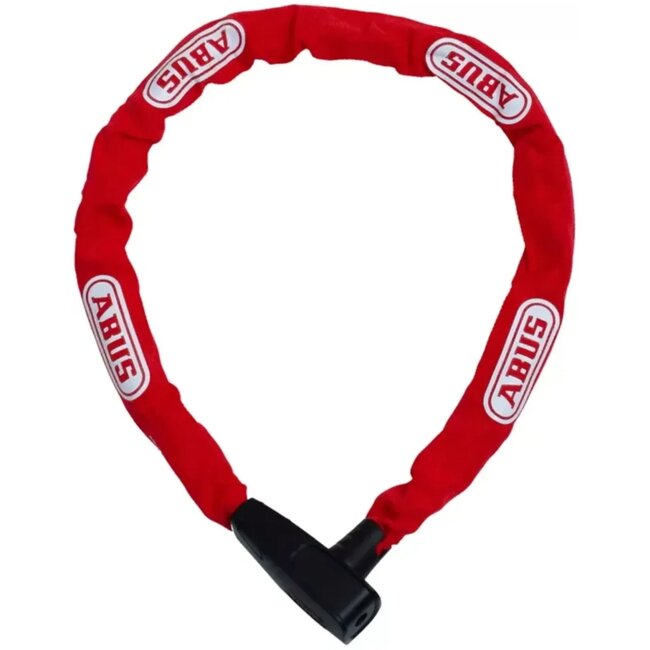 ABUS Kettingslot - 95 cm - Rood - Automatisch sluitend - Beschermende textielhoes