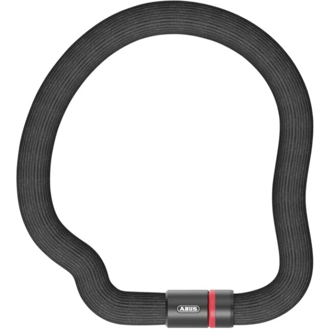 ABUS Kettingslot - 6 mm gehard staal - Flexibele textielhoes - 110 cm - Zwart