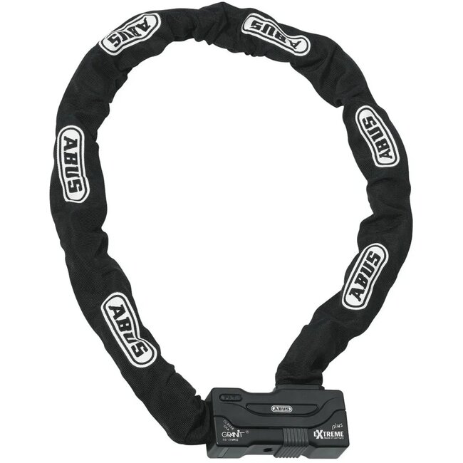ABUS Zwart kettingslot - 12 mm gehard staal - 140 cm - hoge beveiliging - met textielhoes