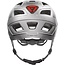 ABUS Zilveren fietshelm - robuust en reflecterend - maat L (56-61 cm) - met LED-achterlicht